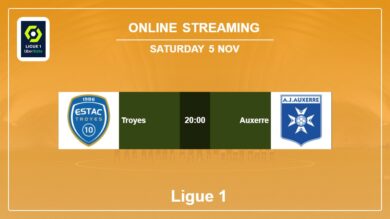 Troyes vs. Auxerre on online stream Ligue 1 2022-2023
