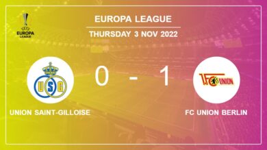 FC Union Berlin 1-0 Union Saint-Gilloise: beats 1-0 with a goal scored by S. Michel