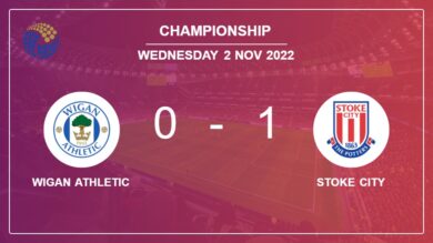 Stoke City 1-0 Wigan Athletic: conquers 1-0 with a goal scored by J. Tymon