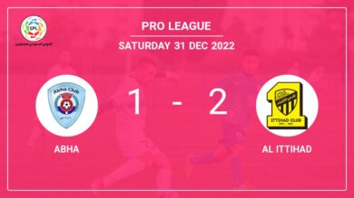 Pro League: Al Ittihad tops Abha 2-1