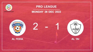 Pro League: Al Feiha prevails over Al Tai 2-1