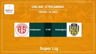 Round 15: Antalyaspor vs. Ankaragücü Super Lig on online stream