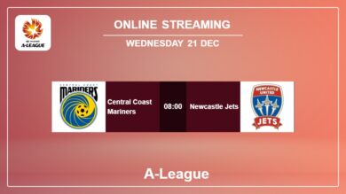 Central Coast Mariners vs. Newcastle Jets on online stream A-League 2022-2023