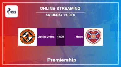 Watch Dundee United vs. Hearts on live stream, H2H, Prediction