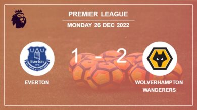 Premier League: Wolverhampton Wanderers recovers a 0-1 deficit to best Everton 2-1