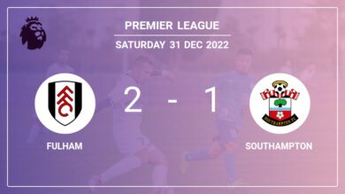 Premier League: Fulham steals a 2-1 win against Southampton 2-1