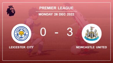 Premier League: Newcastle United prevails over Leicester City 3-0