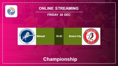 Millwall vs. Bristol City on online stream Championship 2022-2023