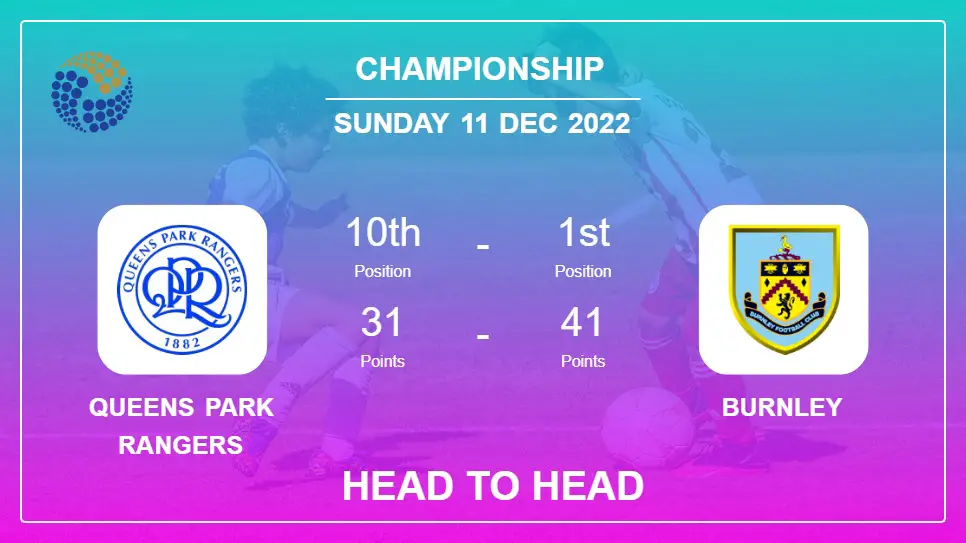 Queens Park Rangers vs Burnley: Head to Head stats, Prediction, Statistics - 11-12-2022 - Championship