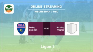 Round 8: Racing d’Abidjan vs. Sporting Gagnoa Ligue 1 on online stream