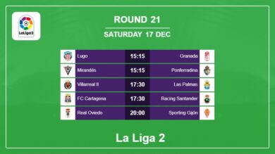 Round 21: La Liga 2 H2H, Predictions 17th December