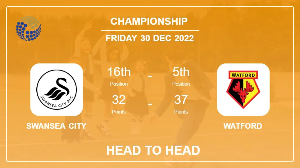 Head to Head Swansea City vs Watford | Prediction, Odds - 30-12-2022 - Championship