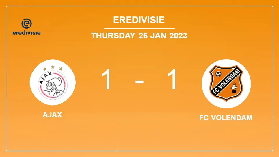 Ajax-vs-FC-Volendam-1-1-Eredivisie