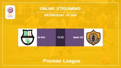 Round 10: Al Ahli vs. Qatar SC Premier League on online stream