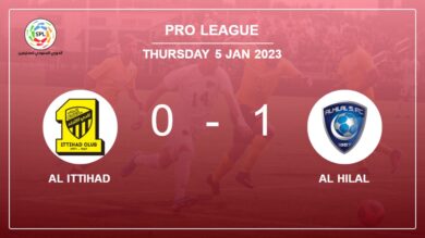 Al Hilal 1-0 Al Ittihad: overcomes 1-0 with a goal scored by O. Ighalo