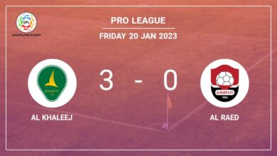 Pro League: Al Khaleej overcomes Al Raed 3-0