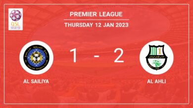 Premier League: Al Ahli steals a 2-1 win against Al Sailiya 2-1