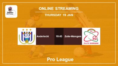 Anderlecht vs. Zulte-Waregem on online stream Pro League 2022-2023