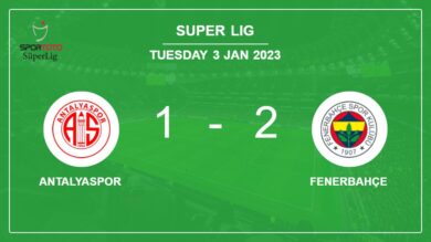 Fenerbahçe recovers a 0-1 deficit to conquer Antalyaspor 2-1 with M. Batshuayi  scoring a double