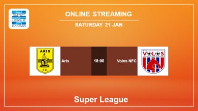 Aris vs. Volos NFC on online stream Super League 2022-2023