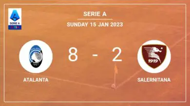Serie A: Atalanta crushes Salernitana 8-2 with a great performance