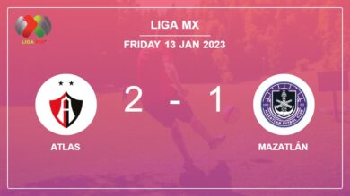 Liga MX: Atlas seizes a 2-1 win against Mazatlán 2-1