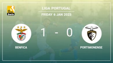Benfica 1-0 Portimonense: prevails over 1-0 with a goal scored by J. Mário
