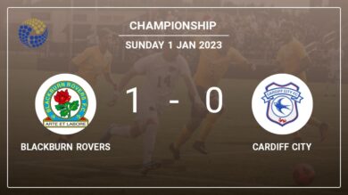 Blackburn Rovers 1-0 Cardiff City: conquers 1-0 with a goal scored by B. Dack