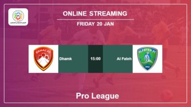 Round 14: Dhamk vs. Al Fateh Pro League on online stream
