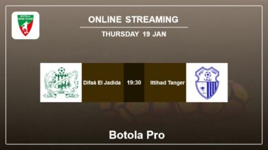 Watch Difaâ El Jadida vs. Ittihad Tanger on live stream, H2H, Prediction