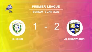 Premier League: Al Mokawloon tops El Geish 2-1