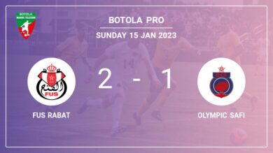 Botola Pro: FUS Rabat recovers a 0-1 deficit to top Olympic Safi 2-1