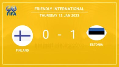 Estonia 1-0 Finland: defeats 1-0 with a goal scored by M. Miller
