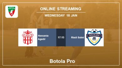 Round 13: Hassania Agadir vs. Riadi Salmi Botola Pro on online stream