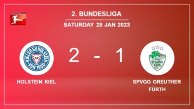 2. Bundesliga: Holstein Kiel recovers a 0-1 deficit to conquer SpVgg Greuther Fürth 2-1