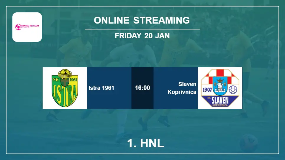 Istra-1961-vs-Slaven-Koprivnica online streaming info 2023-01-20 matche