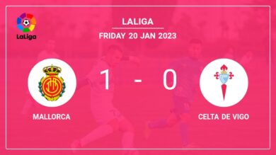 Mallorca 1-0 Celta de Vigo: tops 1-0 with a goal scored by D. Rodríguez