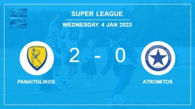 Super League: Panaitolikos prevails over Atromitos 2-0 on Wednesday