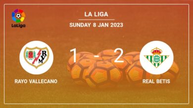 La Liga: Real Betis tops Rayo Vallecano 2-1