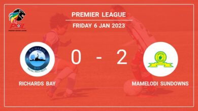 Premier League: Mamelodi Sundowns conquers Richards Bay 2-0 on Friday