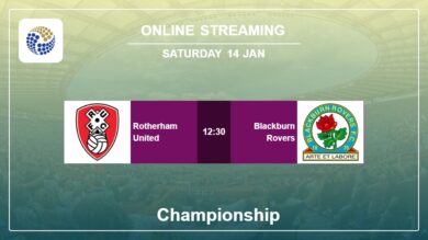 Round 27: Rotherham United vs. Blackburn Rovers Championship on online stream