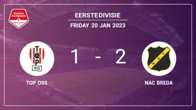 Eerste Divisie: NAC Breda beats TOP Oss 2-1