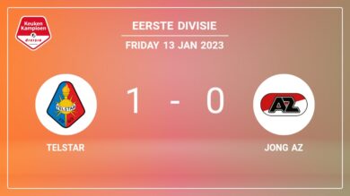 Telstar 1-0 Jong AZ: beats 1-0 with a goal scored by G. Plet