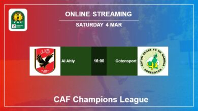 Where to watch Al Ahly vs. Cotonsport live stream in CAF Champions League 2022-2023