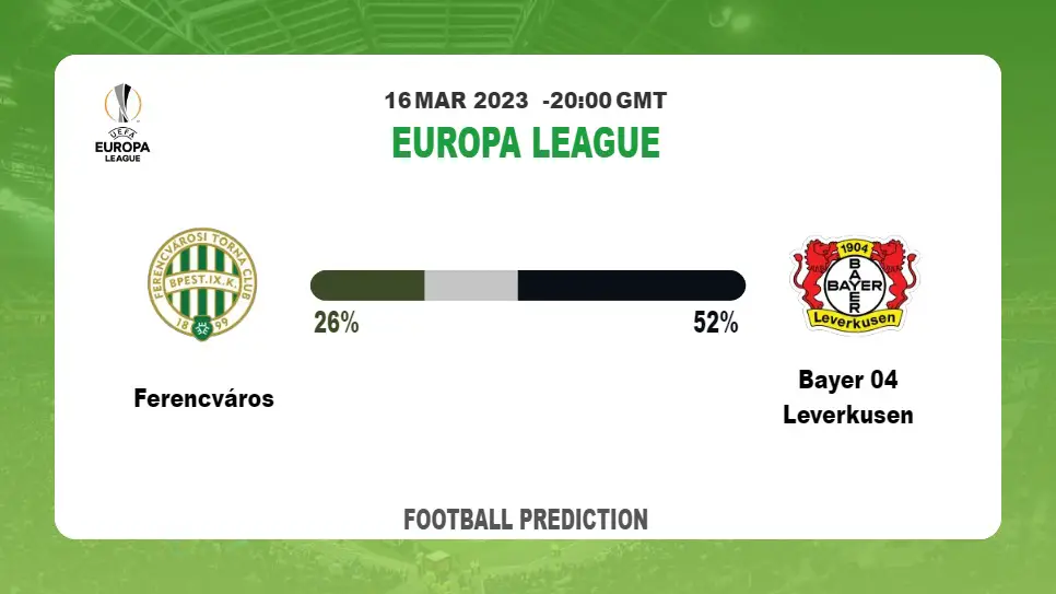 Over 2.5 Prediction: Ferencváros vs Bayer 04 Leverkusen Football Tips Today | 16th March 2023
