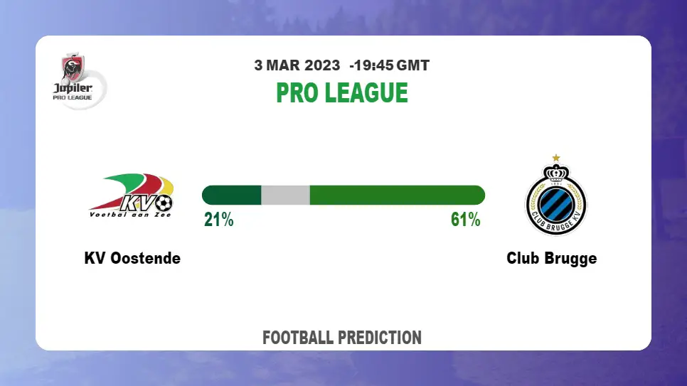 Over 2.5 Prediction: KV Oostende vs Club Brugge Football Tips Today | 3rd March 2023