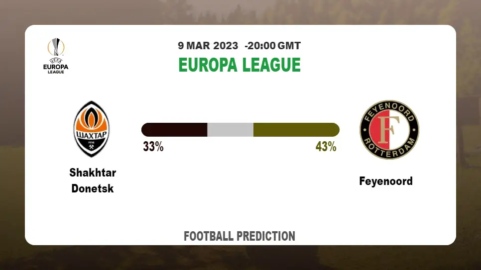 Over 2.5 Prediction: Shakhtar Donetsk vs Feyenoord Football Tips Today | 9th March 2023