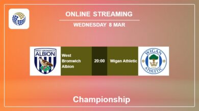 Where to watch West Bromwich Albion vs. Wigan Athletic live stream in Championship 2022-2023