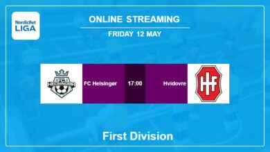 Where to watch FC Helsingør vs. Hvidovre live stream in First Division 2022-2023