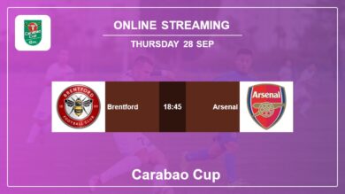 Where to watch Brentford vs. Arsenal live stream in Carabao Cup 2023-2024